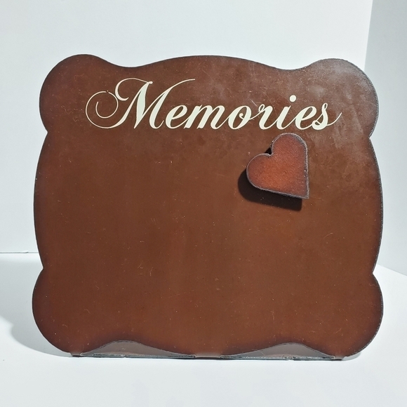 Magnetic Heart recipe picture note card holder Handmade Metal Memories - Picture 5 of 11